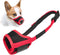 LUCKYPAW Dog Muzzle, Anti Biting Barking Chewing, Comfortable Mesh Soft Fabric, Adjustable Strap for Small Medium Large