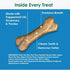 BONIES Natural Dental Bones Multi-Pack Mini for Dogs 5-15 LBS - Natural Dog Treat - Low Calories - Chicken Flavor - 20 Bones