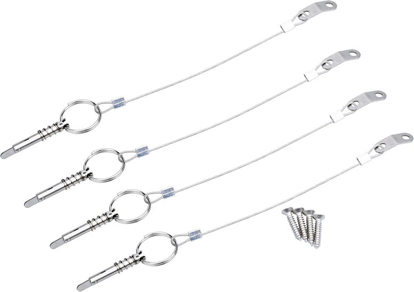 Thorn Boat Bimini Quick Release Pin with Lanyard (4 PCS)