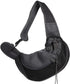 Dog Sling Carrier for Small Dogs and Cats, Breathable Mesh Hand-Free Bag for Traveling and Hiking (Medium, Black)