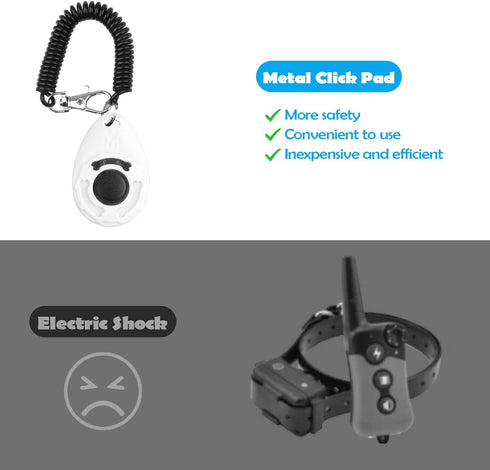 Dog Training Clicker with Wrist Strap - OYEFLY Durable Lightweight Easy to Use, 2-Pack for Cats, Puppy, Birds
