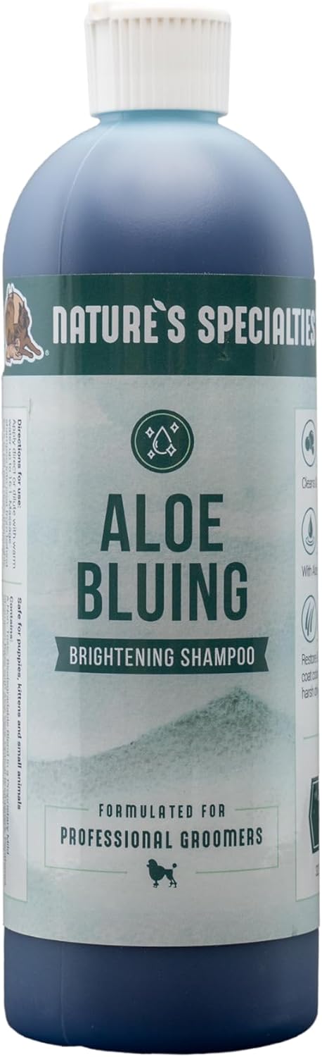 Nature's Specialties Bluing Ultra Concentrated Dog Shampoo (16 oz) - Makes up to 2 Gallons, Natural Choice for Groomers