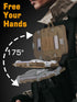 Tactical Plate Carrier Vest Attachments, Universal Phone Chest Mount for Screen Size 4.7"-6.7"