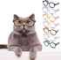 Retro Clear Lens Pet Dog Glasses, Transparent Sun Glasses for Small Dogs and Cats, Cosplay Accessories (Pink)