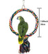 Litewoo Bird Swing Toy - Colorful Cotton Rope Perches for Parrots, Budgie, Parakeet, Cockatiel, Finch, Lovebird