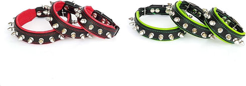 Bestia Spiky Collar with Blunt Screw Tips - Suitable for Small Dog Breeds or Puppies, 1" Wide