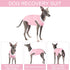 Dog Surgery Suit for Female Spay Recovery, Surgical Recovery Onesie for Small Medium Dogs, Pink Star/Large