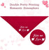 Weewooday 2 Pieces Valentine’s Day Dog Chew Toys, Durable Rose Chew Toys and Kisses Bandana for Small and Medium Pets