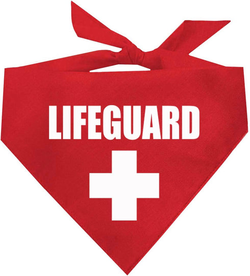 Lifeguard Dog Bandana, 53 Red, One Size