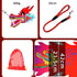 PAIKOOL 3D Set Dragon Poi with Plastic Dragon Head, Swing Rope and Hot Stamping Golden Ribbon Streamer, Outdoor Fitness