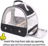 Small Bird Travel Cage Carrier - Portable Parrot Parakeet Carrier with Perch and Stainless Steel Tray