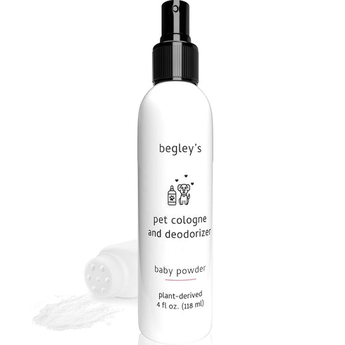 Begley’s Natural Pet Cologne and Deodorizer - Premium Essential Oil Dog Body Spray and Cat Perfume, Long Lasting Mist