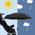 Chair Umbrella with Clamp, Adjustable Umbrella for Chair, Stroller Umbrella Parasol, Waterproof Umbrella for Beach