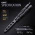 Grand Way Butterfly Trainer – Balisong Trainer – Practice Butterfly – Balisong Butterfly Knives NOT Real NOT Sharp Blade – Black Dull Trick Butterfly – Butter Fly Training CSGO K10-B by Grand Way