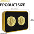 Scott Edward 2pcs Bitcoin Golf Ball Marker with Magnetic Hat Clip, Unique Golf Gift Ideas for Men and Women