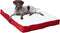 Happy Hounds Daisy Deluxe Supportive Sherpa Dog Bed, Large (48 x 36 in.), Red
