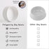 Petygooing White Raised Ceramic Dog Bowl for Small Breeds, Anti Slip Rubber Stand, 13.5 OZ Pet Feeding Dish