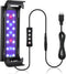 hygger 7W Full Spectrum Aquarium Light, Aluminum Alloy Shell for Freshwater Fish Tank (5-9.5 inch)