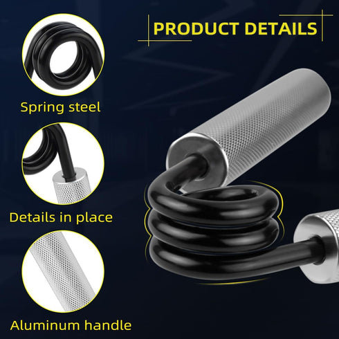 No Slip Heavy-Duty Metal Grip Strength Trainer for Muscle Building, Hand Rehabilitation, Home Gym Exerciser