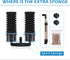 4 1 15 55 hygger Sponge Filter, Aquarium Filter Double Sponge Replaceable Media with Biochemical Sponges and Bag