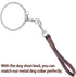 Leather Short Dog Lead, Heavy Duty Traffic Pet Leash with 360º Metal Hook for Large Medium Dogs