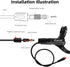 Akantor HB-876E 2-Pin Zoom Safety Cut Off Brake Levers for Electric Bike/Electric Scooter, Motor Power Off Brake