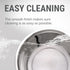 1.1 Gallon Extra Large Dog Bowls, 2 Pack XL Stainless Steel Water Bowls for XLarge Dogs, Polished, Dishwasher Safe