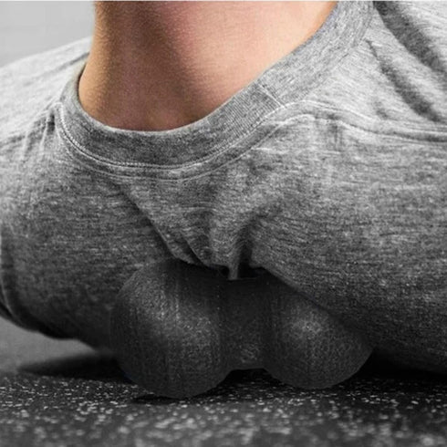 2 Pack Set Peanut Massage Ball Back Shoulder Neck Spine Massager for Muscle Relief for Yoga Pilates