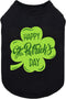 Fitwarm Happy St Patricks Day Dog Clothes, Summer T-Shirt for Small Dogs, Lightweight Cotton Pet Outfit (Black, Green,
