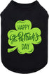 Fitwarm Happy St Patricks Day Dog Clothes, Summer T-Shirt for Small Dogs, Lightweight Cotton Pet Outfit (Black, Green,