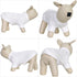 Lovelonglong Dog Pullover Sweatshirt, Autumn Winter T-Shirts for Small Medium Large Dogs, Off-White L