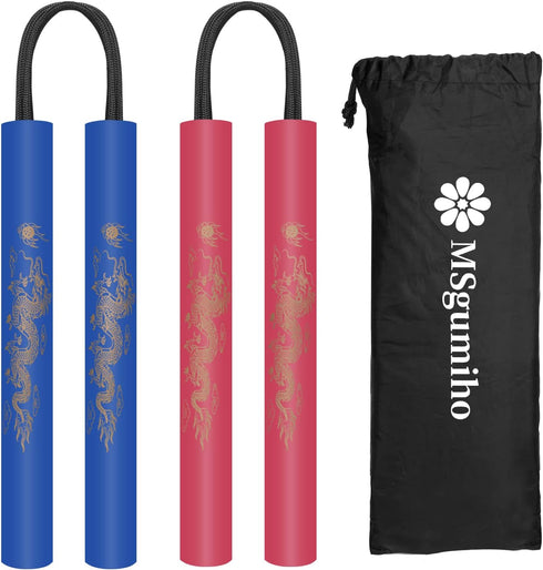 Nunchucks Cord Nunchakus, Safe Foam Rubber Training Nunchucks for Kids & Beginners (2PCS)