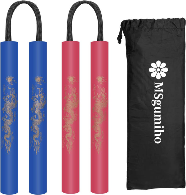 Nunchucks Cord Nunchakus, Safe Foam Rubber Training Nunchucks for Kids & Beginners (2PCS)