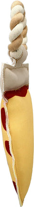 Pavilion Gift Company Stolen A Pizza My Heart Dog Toy, 13", Yellow