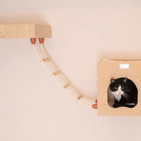 Armarkat Cat Wall Climber Series: Soft Ladder W1907E, Natural Beige