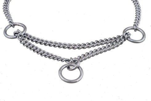 Alvalley Martingale Collar for Dogs - Show Chain Dog Collar, Made of Brass, Safe for Training and Walking