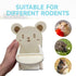 WCDJOMOP Handmade Wooden Hamster Dining High Chair - Small Animal Cage Accessories Habitat Decor House Photo Props