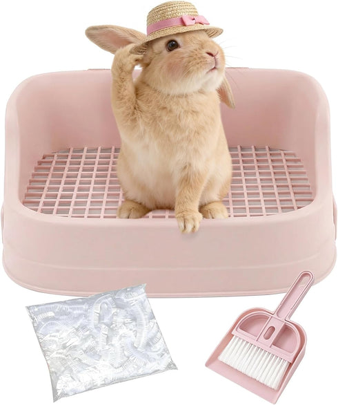 sturion Extra Large Rabbit Litter Box, Bunny Litter Box with Removable Top and