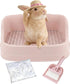 sturion Extra Large Rabbit Litter Box, Bunny Litter Box with Removable Top and