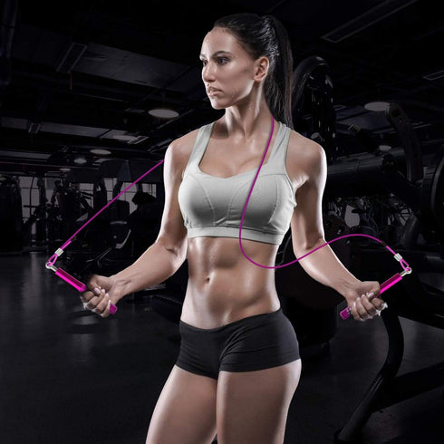 Jump Rope - Wastou Speed Jumping Rope for Training Fitness Exercise - Adjustable for Adults and Kids