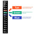 AQUANEAT 6 PCS Aquarium Thermometer Strips, Reptile Thermometer, Fish Tank Thermometer Sticker, Terrarium Water Temperature Test