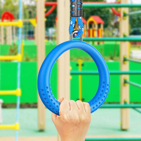 2 Pack Set,Swing Teens,1000LB Dolibest of Ninja Gymnastic Rings,Monkey Ring Outdoor Backyard Ninja Accessories Bar