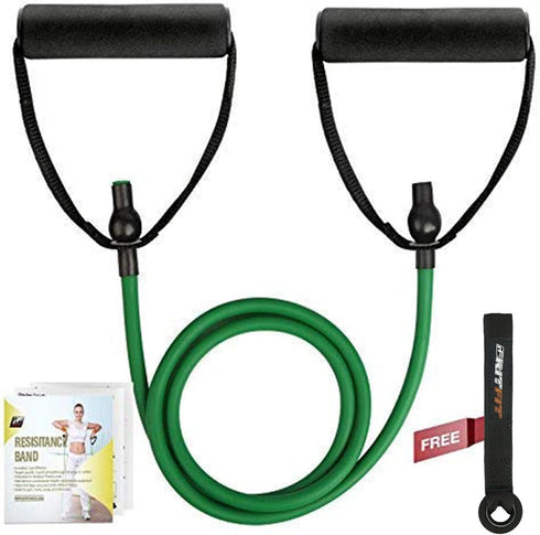 RitFit Single Resistance Exercise Band with Comfortable Handles - Ideal for Strength Training and Muscle Toning
