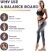 Ankle Balance Board for Stability & Strength Training Single Leg Balance Board Wobble Board Balance Trainer for Ankle