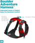 Outward Hound Boulder Adventure Adjustable Dog Harness with Pockets, Small, Red