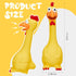 2 11 Inches Hungdao Pcs Rubber Chicken Squeaky Dog Toy Horse Toys Latex Reduce Separation Anxiety Screaming Chicken Toy