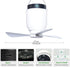 8000mAh HOYECHI Camping Accessories Fan with Light - Portable Rechargeable Tent Fan with Battery, Remote Control