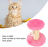 Cat Scratching Post Interactive Soft Plush Sisal Rope Cat Tree for Indoor Cats and Kittens (Pink)