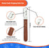 Professional Slant Tooth Stripping Knife for Dogs (Pack of 4) - Stainless Steel Blades & Rosewood Handle