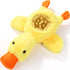 ZYBDP Yellow Duck Plush Dog Toys with Squeaks, Food Hiding Function & Interactive